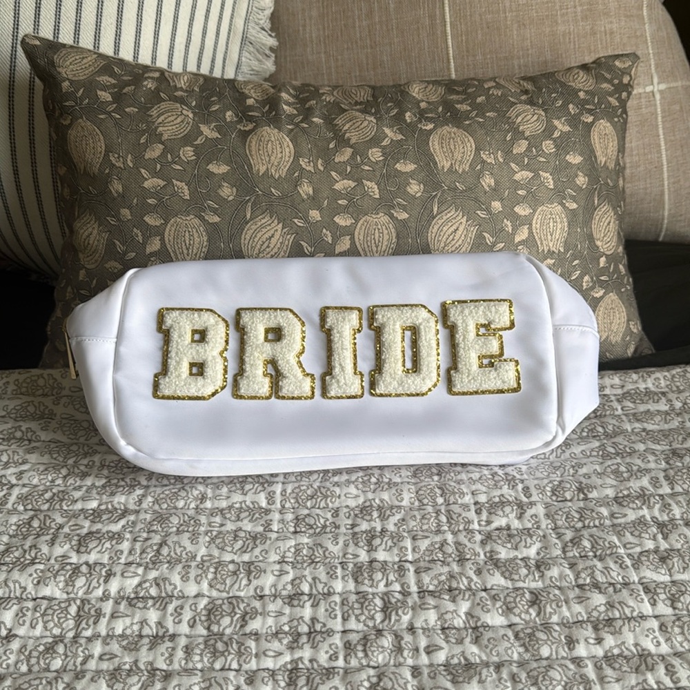 Bride Embroidered Cosmetic Bag
